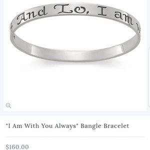 James Avery "I am with you always" sterling silver